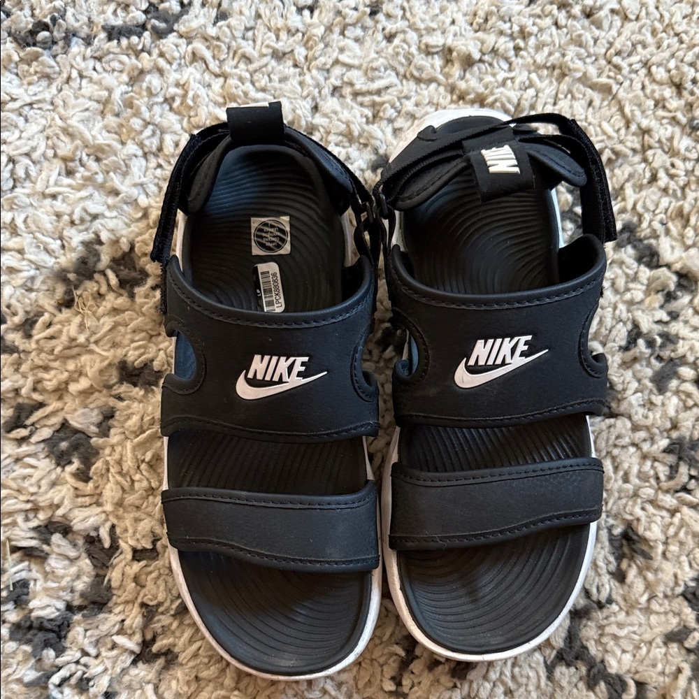 Nike Black and White Sandals